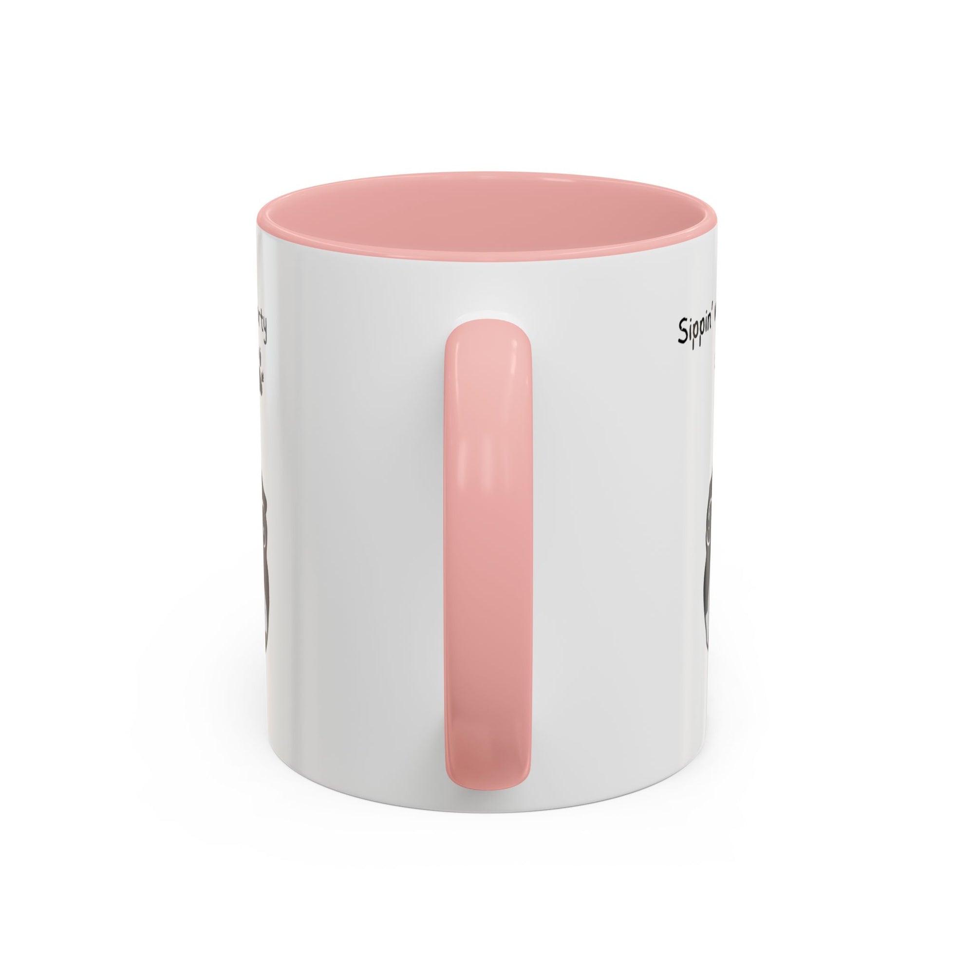 Snorty Dog Lover's Mug | Sippin' with My Snorty Sidekick | Pet Owner Gift | Cute Coffee Mugs | 11oz 15oz Black Accent Cups
