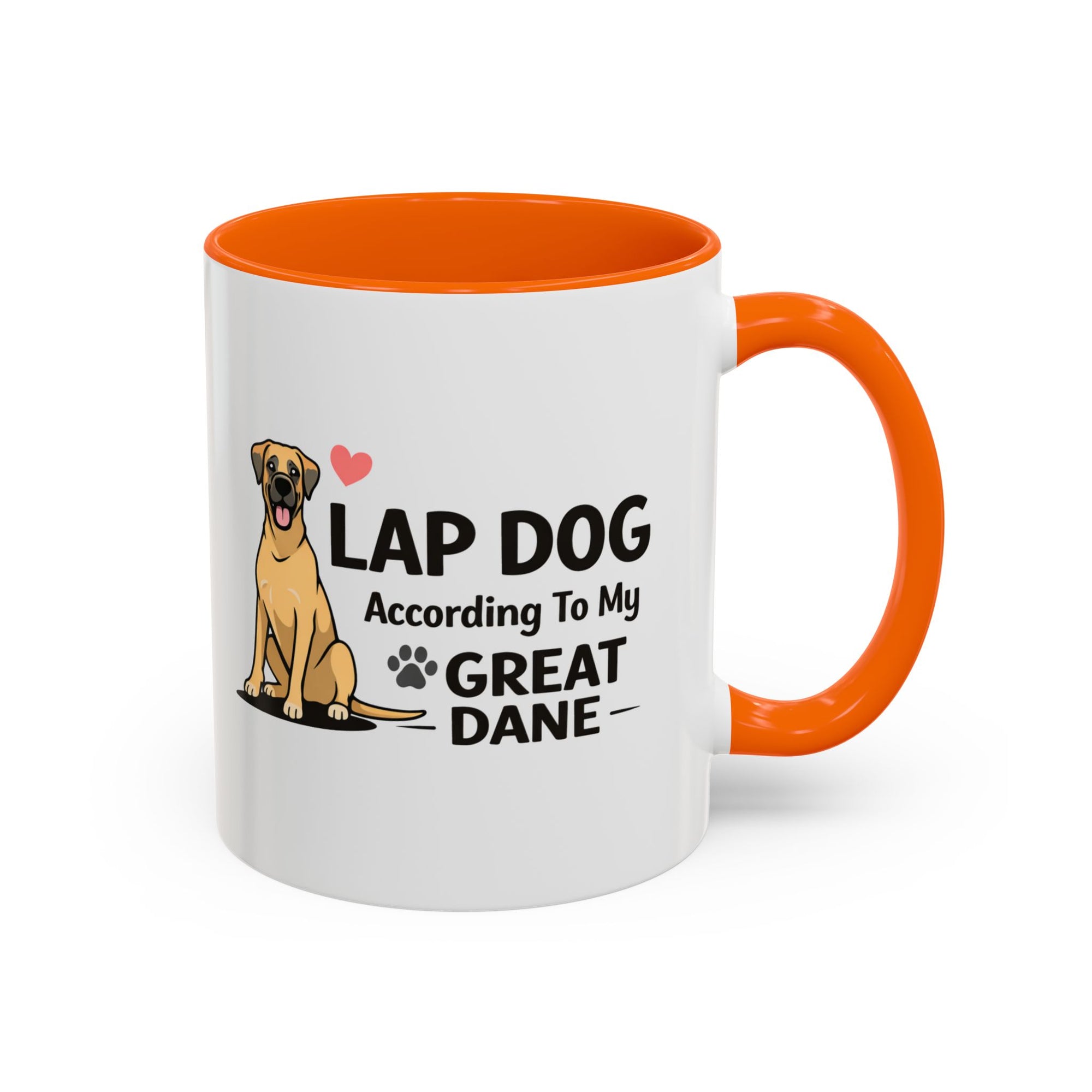 Great Dane Coffee Mug - "Lap Dog According to My Great Dane" - Free USA Shipping - Funny Dog Lover Gift (11/15oz)