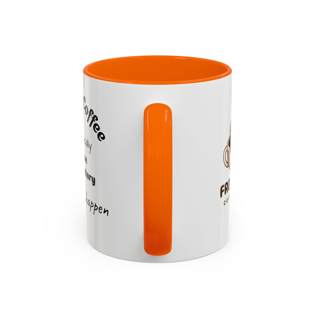 Coffee Lover's Accent Mug, Funny Mug for Coffee Enthusiasts, Gift for Coffee Addicts, Unique Office Mug, Crime Documentary Theme